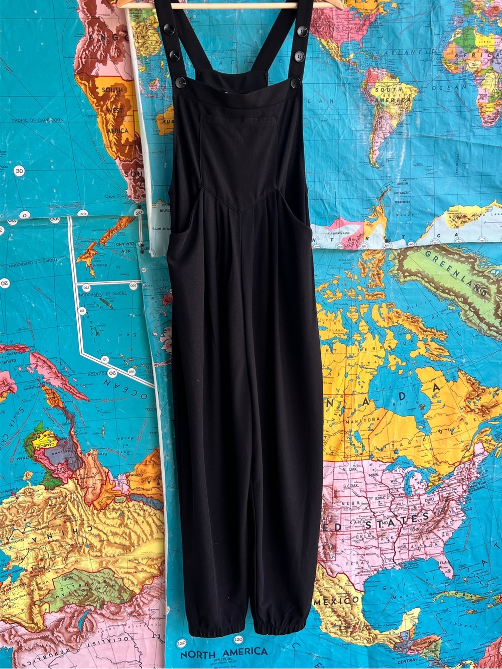 HALARA Black Track Jumpsuit Overalls